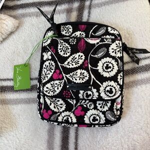 Disney Vera Bradley Black and White Floral Bag with Pink Accents
